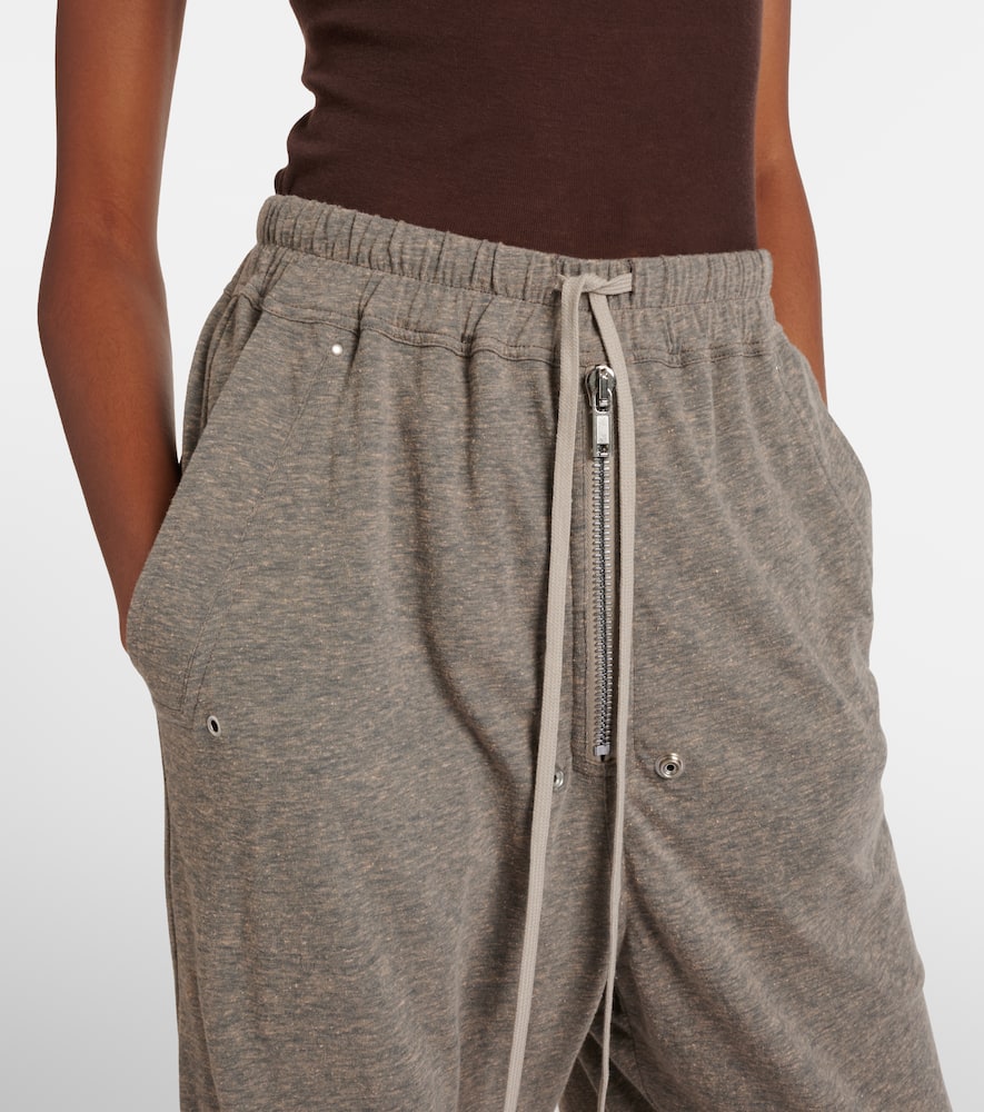Cotton-blend jersey sweatpants