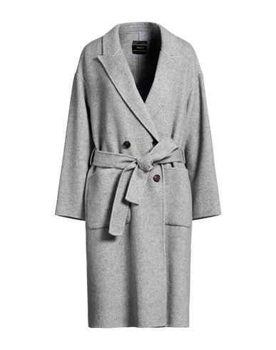 Woman Coat Grey Size L Wool, Polyester