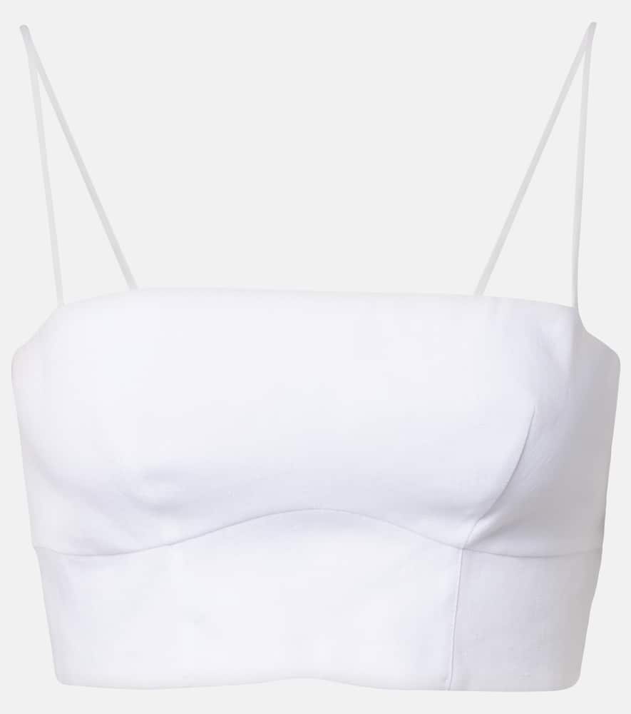 Blazie linen crop top