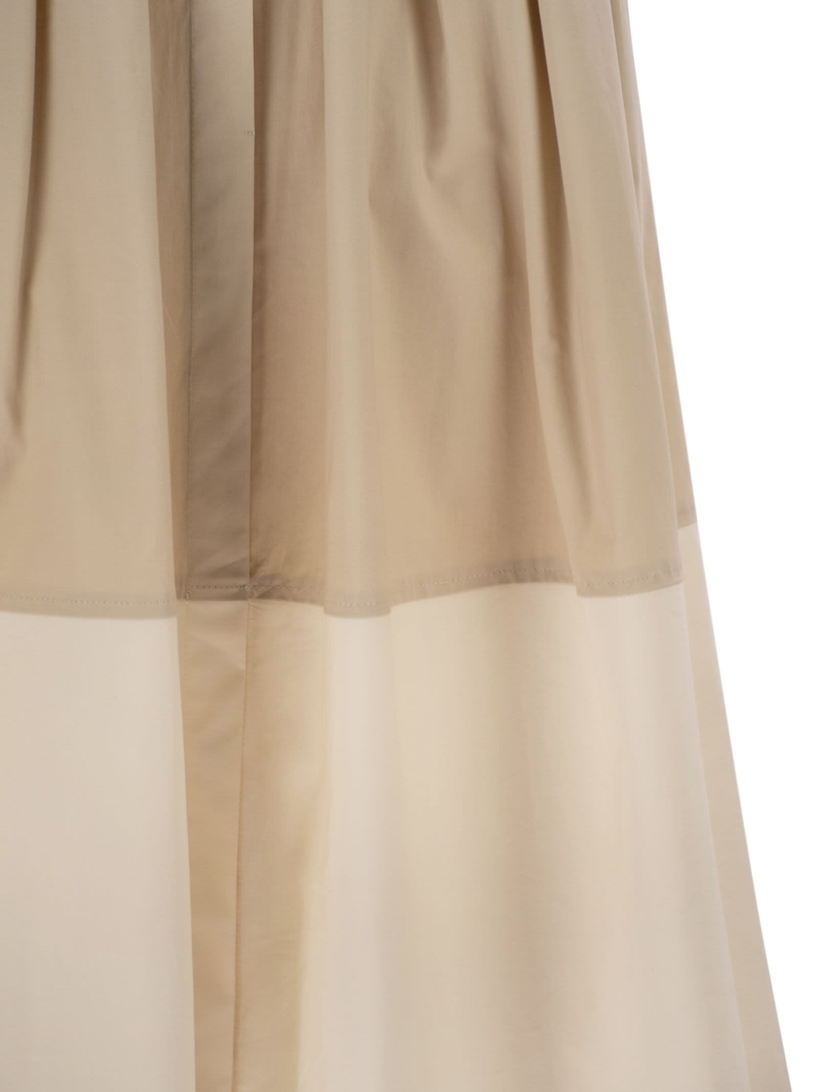 Antonelli Firenze Cotton Stretch Shirt Dress With Pleated Waist
