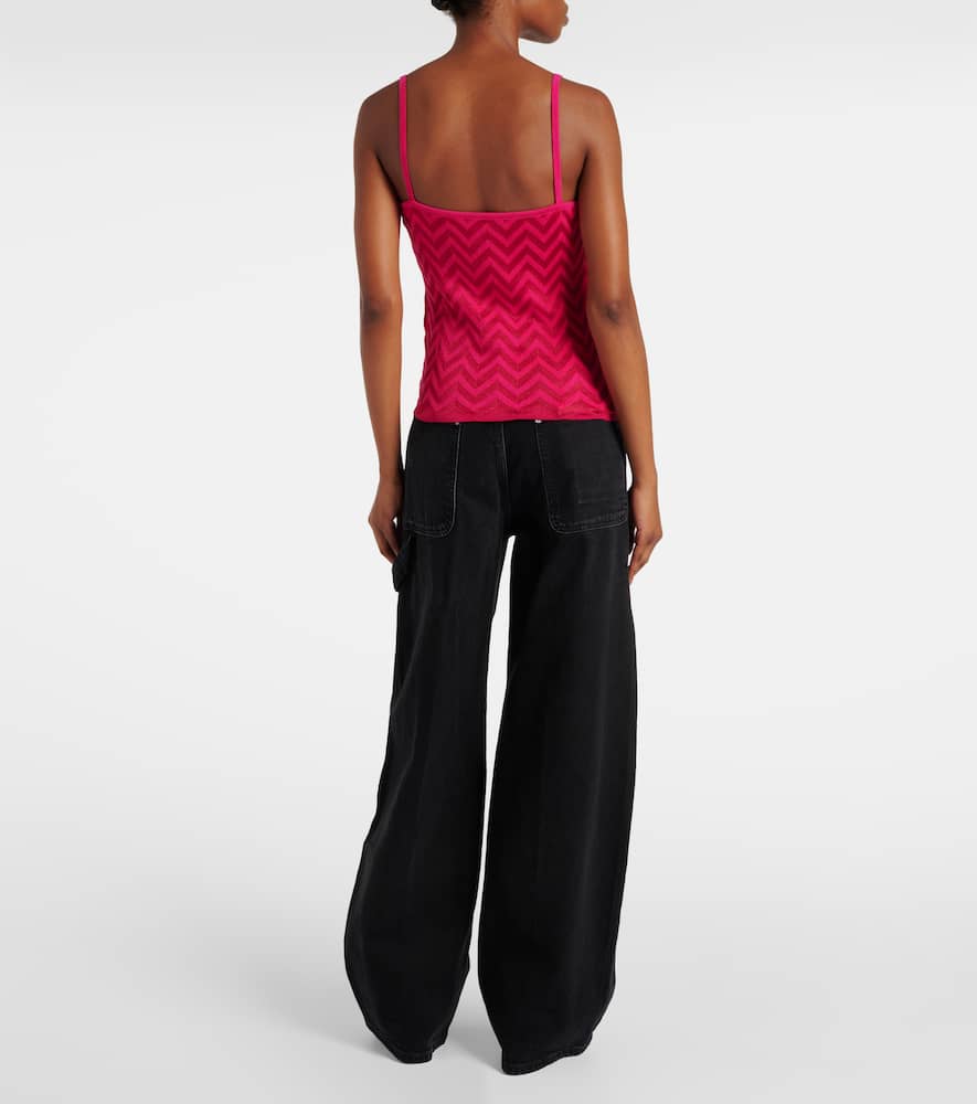 Missoni Zig Zag cotton-blend tank top