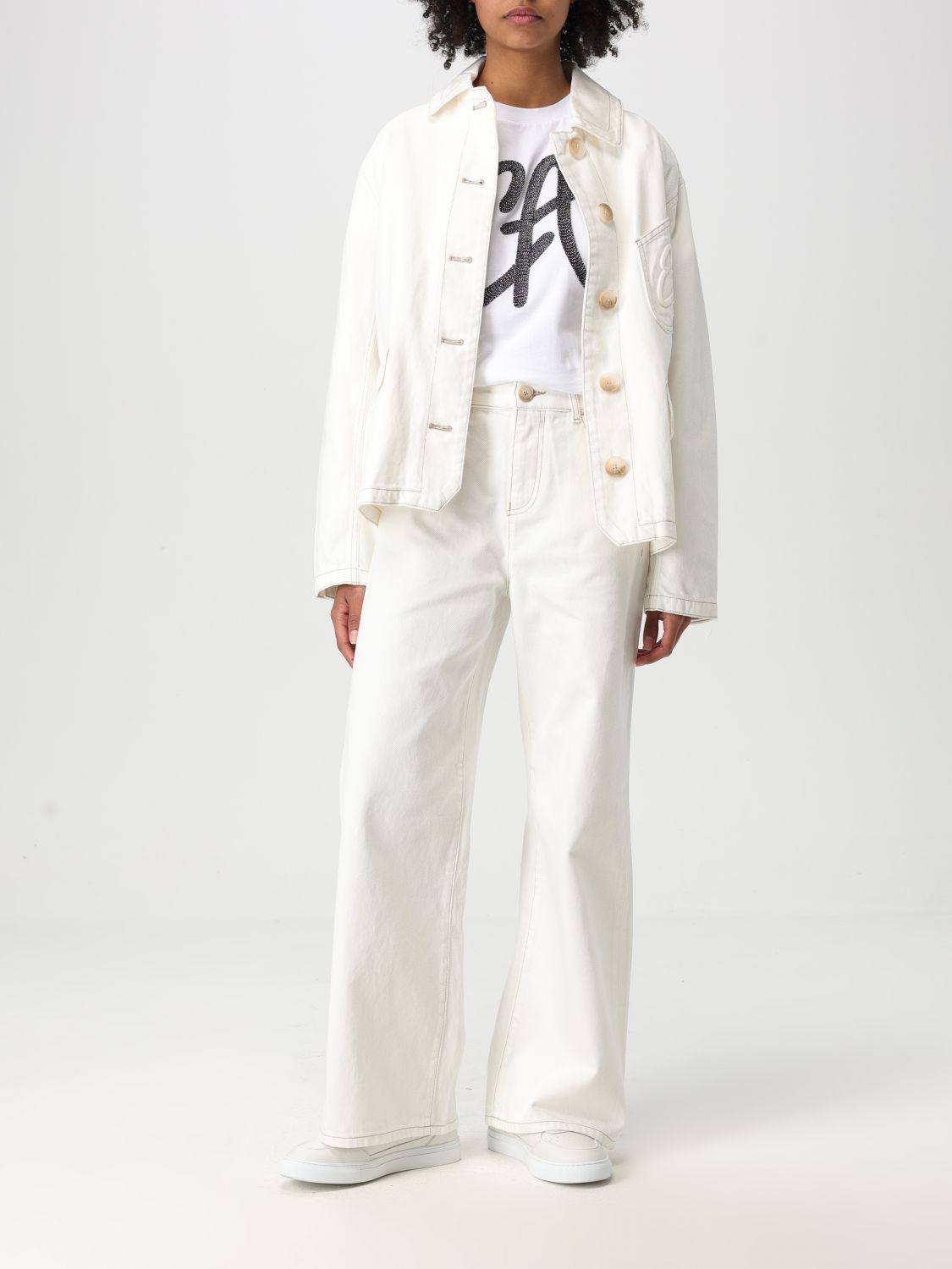 Jeans Woman color White