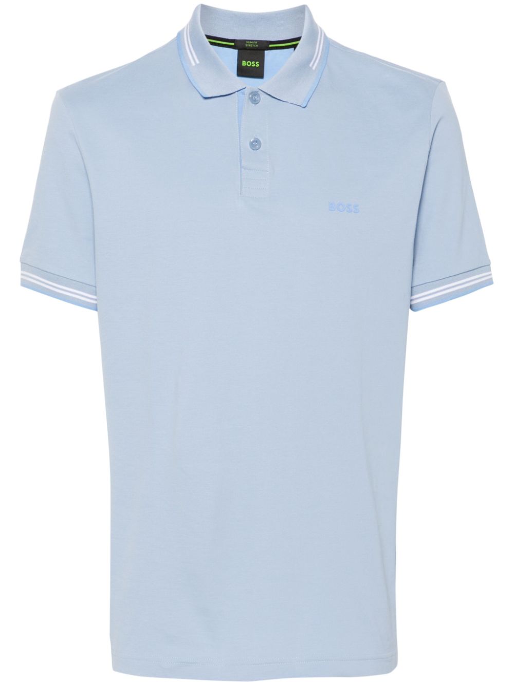 Logo-raised polo shirt - Grey