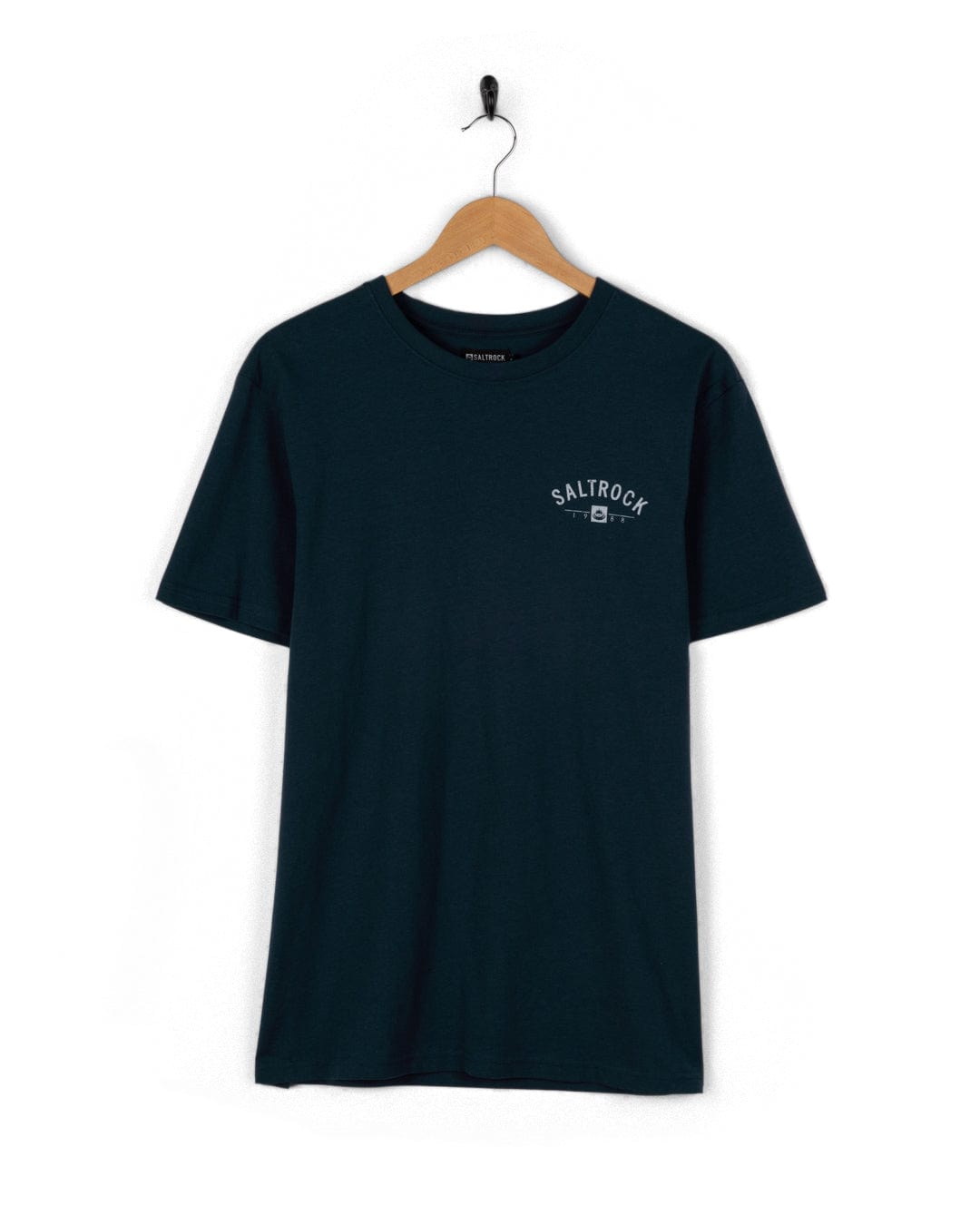 Saltrock Location Newquay Mens T-Shirt in Blue
