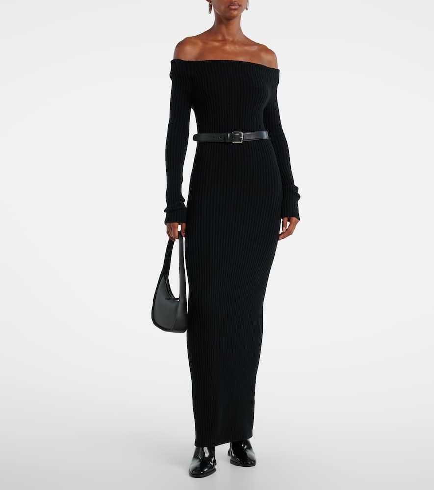 Wool and cashmere-blend maxi dress