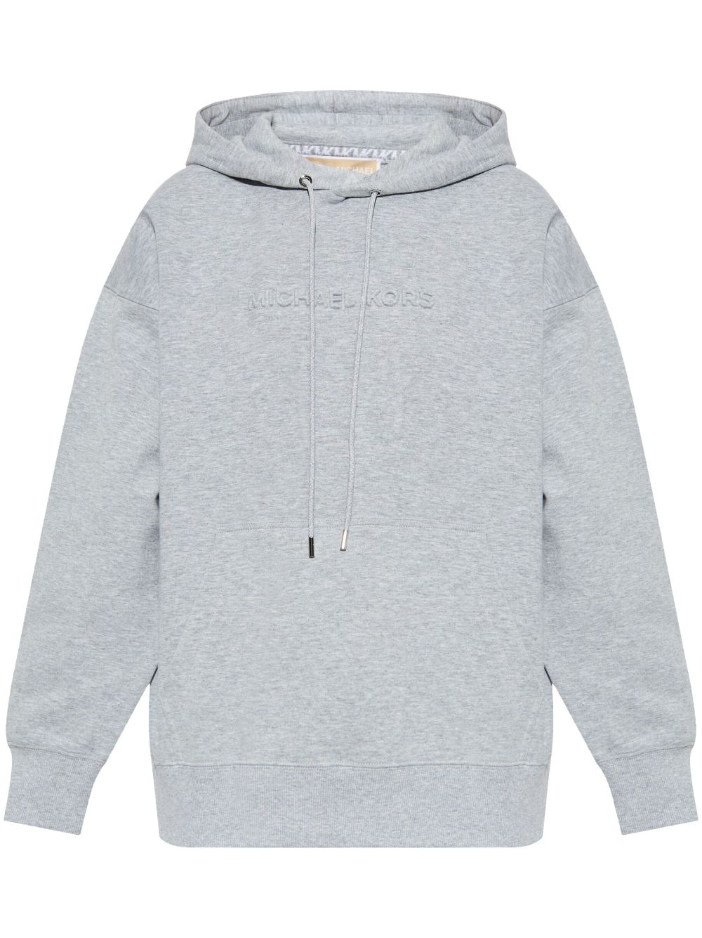 Logo-embossed hoodie - Grey