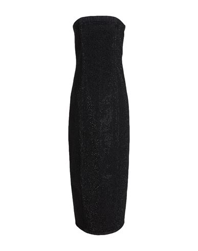 Woman Midi dress Black Size 2 Polyester, Elastane