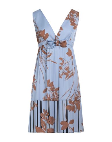 Woman Mini dress Sky blue Size 4 Viscose