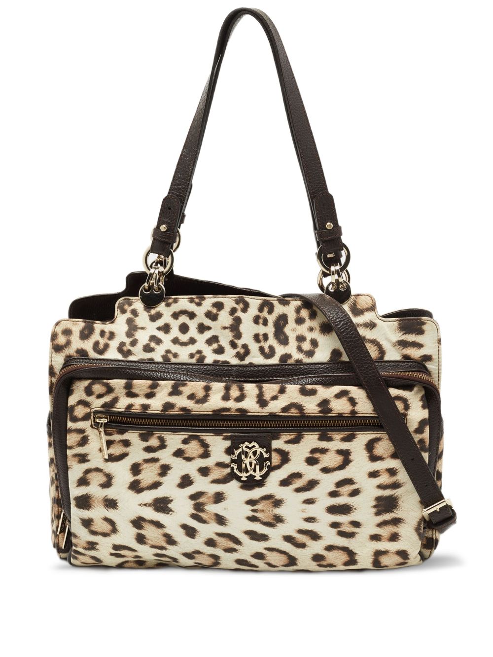 Pre-owned leopard-print tote bag - Neutrals