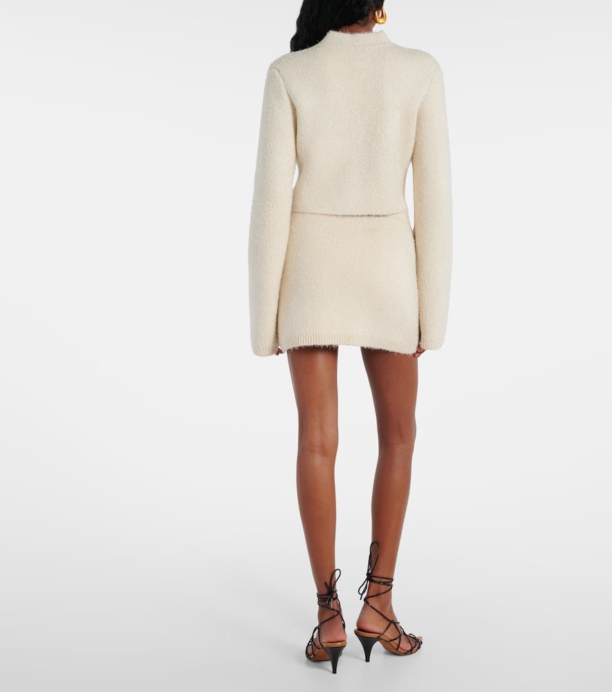 Darrion silk and cashmere miniskirt