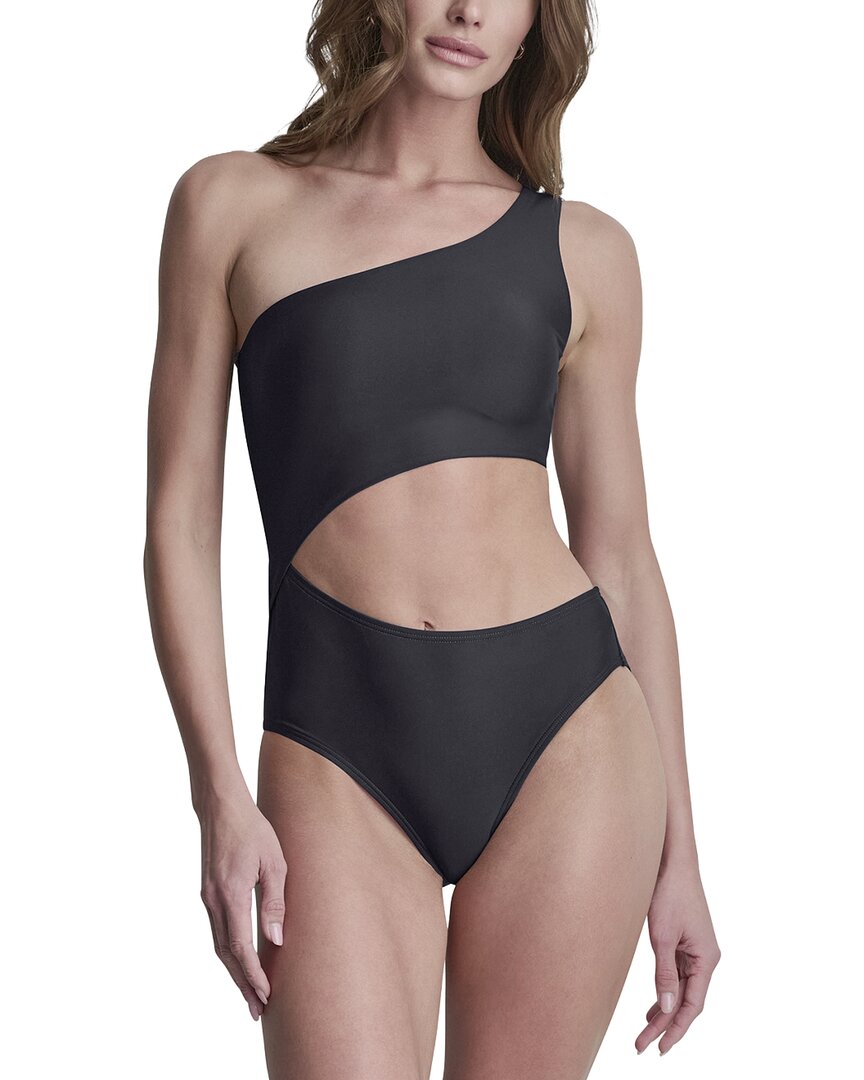 One Shoulder Swimsuit with Cutout