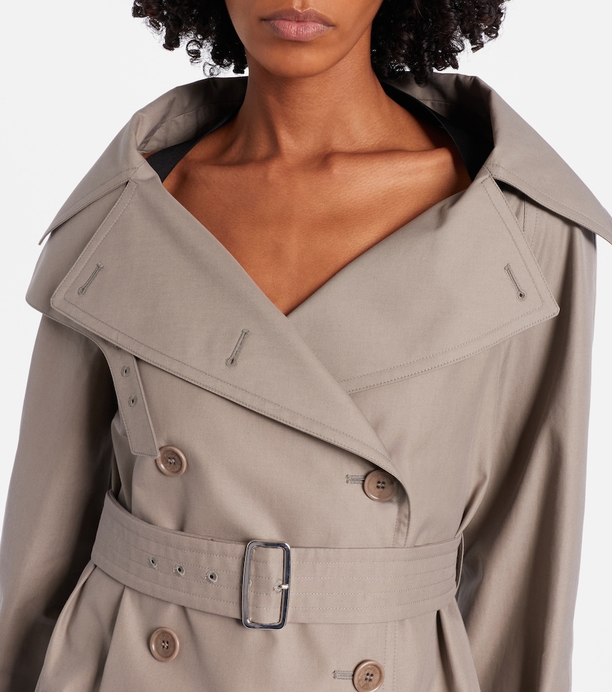 Pancia cotton gabardine trench coat