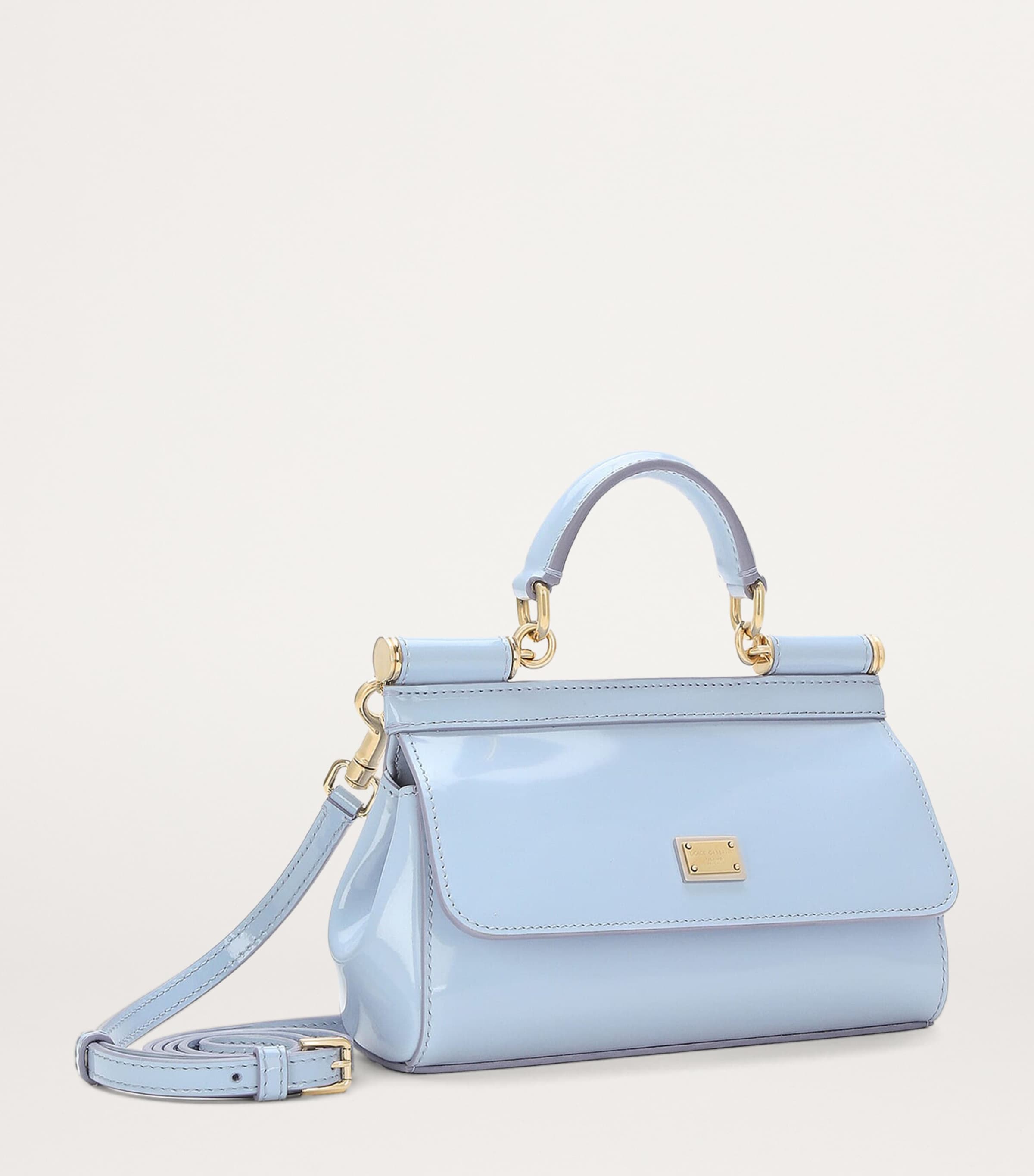 Dolce & Gabbana Small Calfskin Sicily Top-Handle Bag