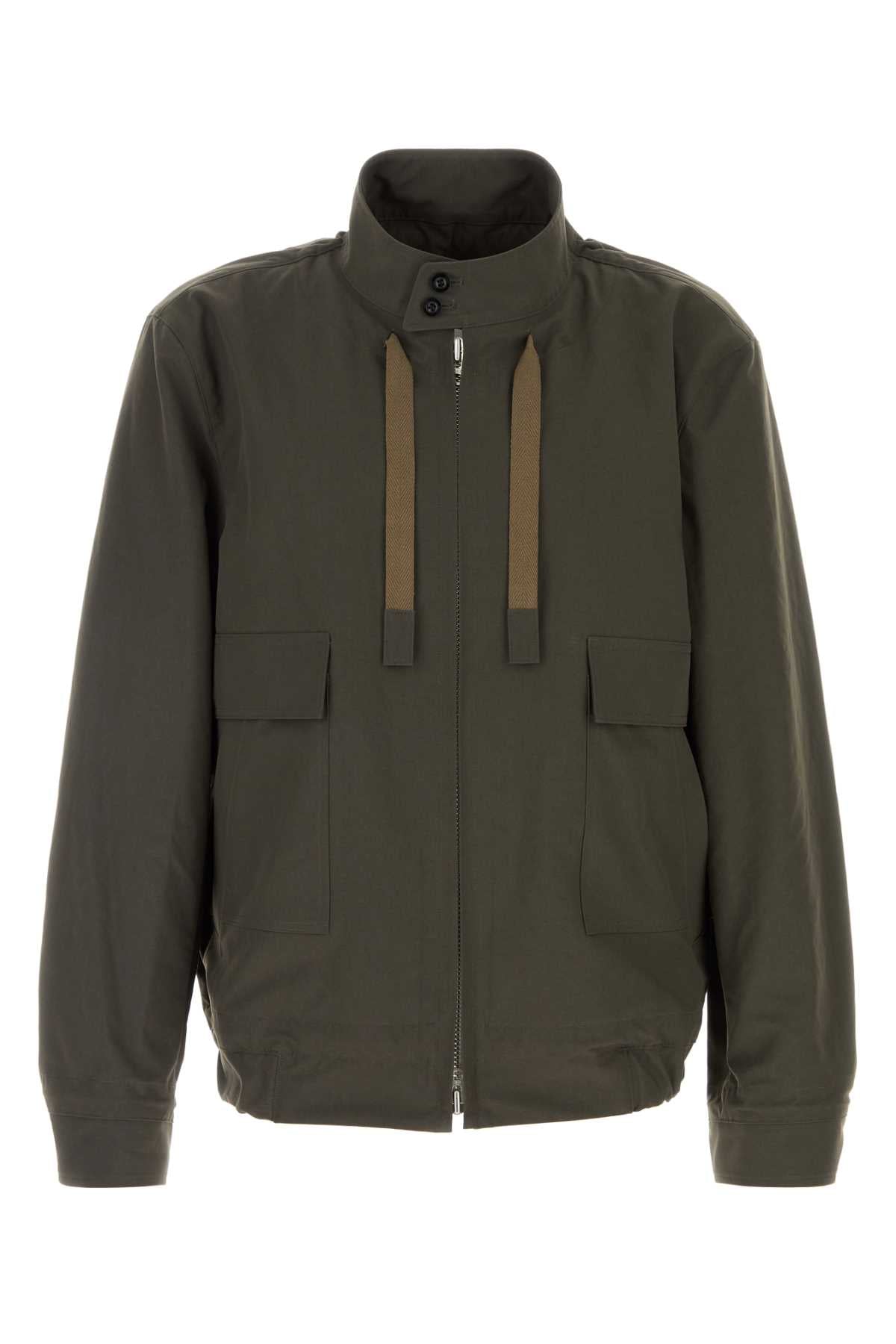 Weathercloth Blouson Jacket — Olive