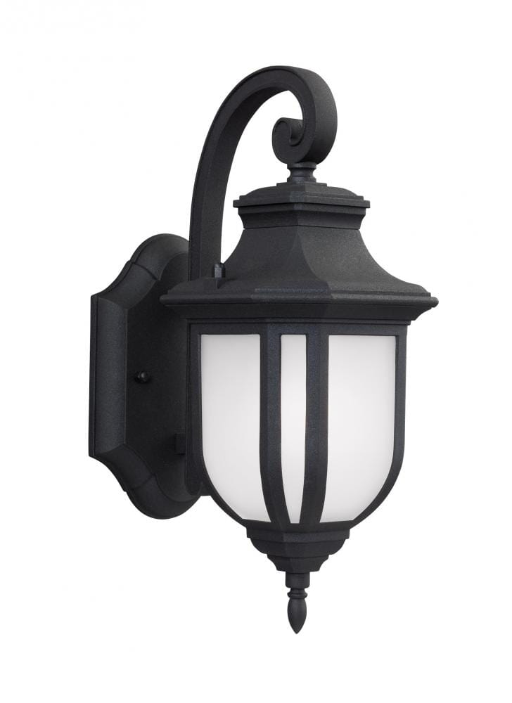 Black One Light Outdoor Wall Lantern from the Childress Collection