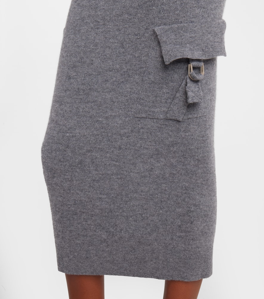 Wool pencil skirt