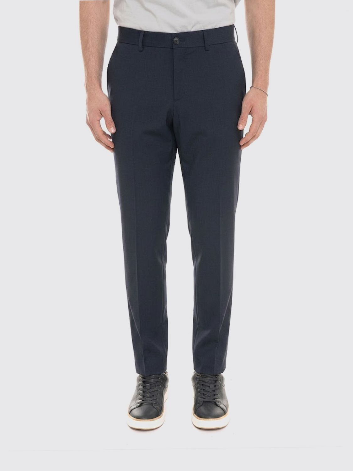 Pants Men color Blue