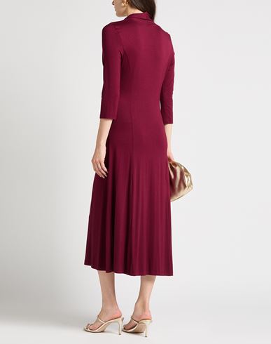 Woman Midi dress Garnet Size 6 Viscose, Elastane