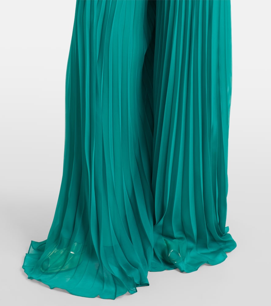 Grembo pleated wide-leg pants