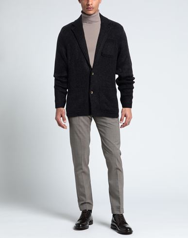 Man Cardigan Black Size 36 Acrylic, Polyamide, Mohair wool