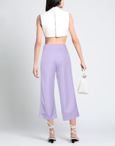 Woman Pants Lilac Size 2 Polyester, Elastane