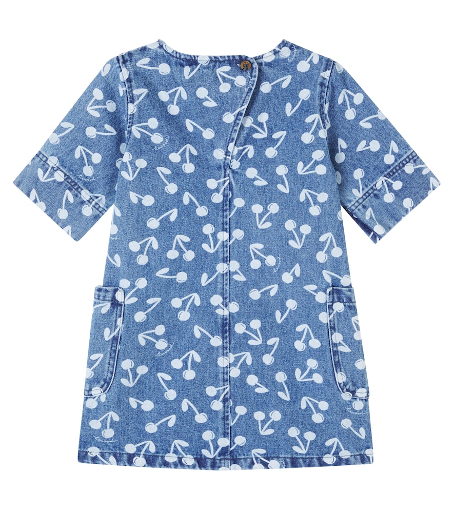 Angelica printed denim dress