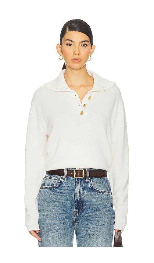 Lisa Yang Maisie Sweater in Cream. 1. Also