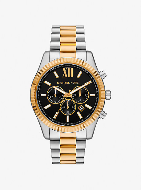 Oversized Lexington Two-Tone Watch