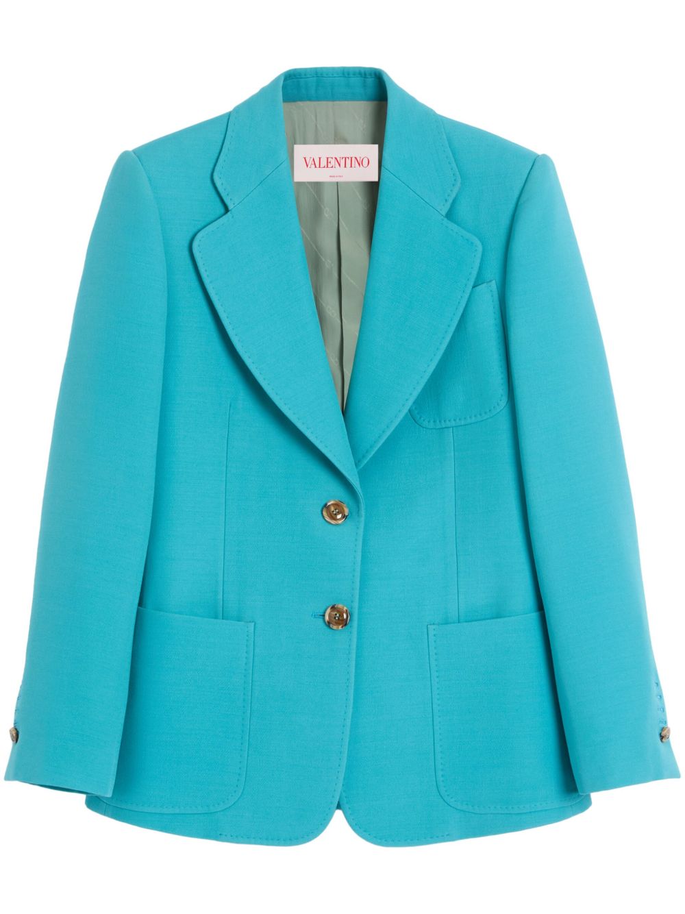 Single-breasted blazer - Neutrals