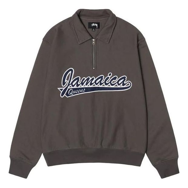 X Denim Tears Half Zip Fleece 'Charcoal'