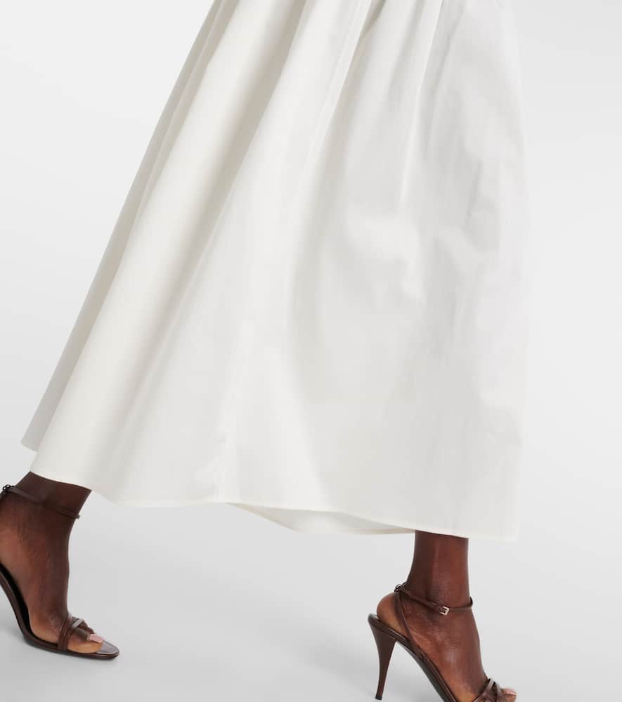 Lauryn strapless cotton midi dress