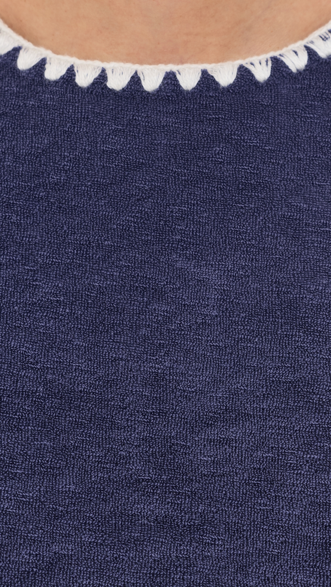 Towel Terry Shell Tank Deep Cobalt