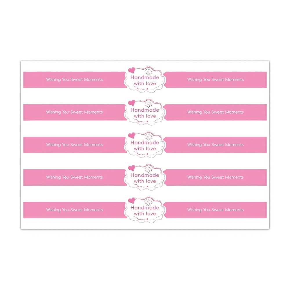 TEMU 50pcs/pack "" Stickers Baking Cake Packaging Sealing Labels Self-adhesive Sticker