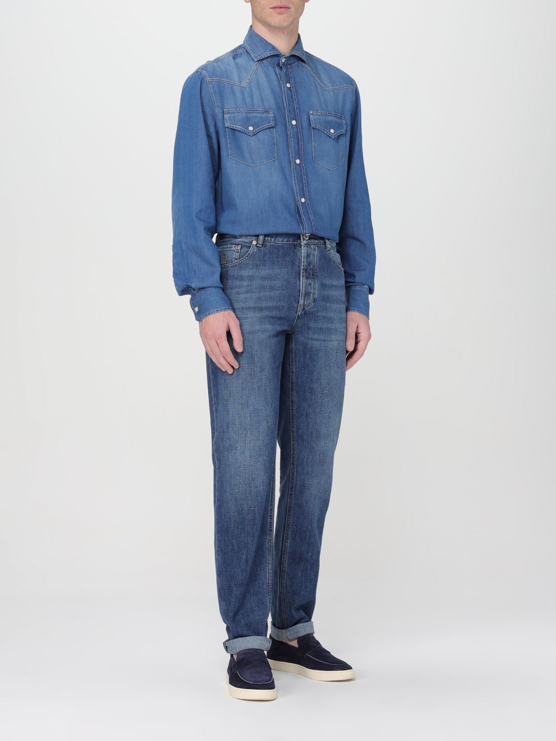 Shirt Men color Blue 1