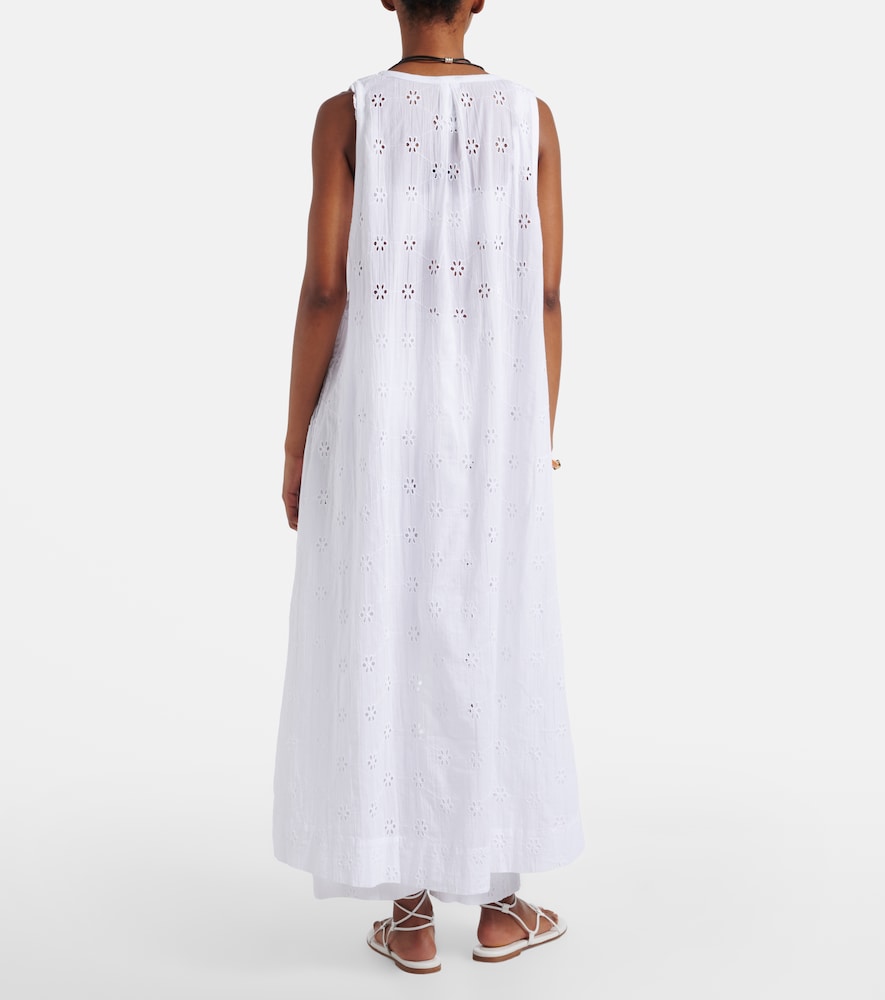 Broderie anglaise cotton beach dress