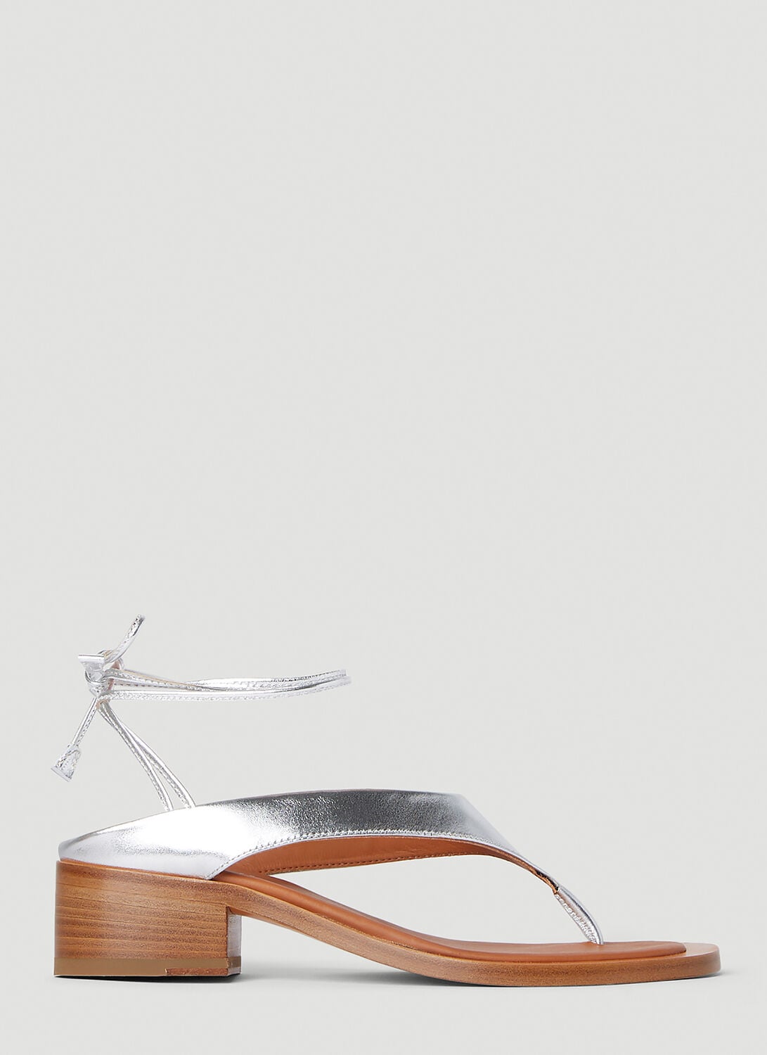 Lace Up Sandals - Woman Sandals Silver Eu
