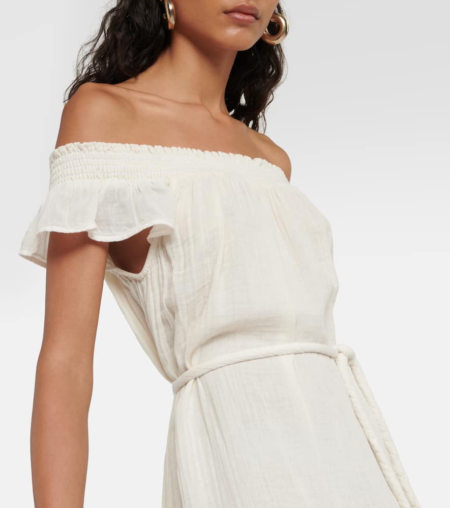 Justine cotton gauze midi dress