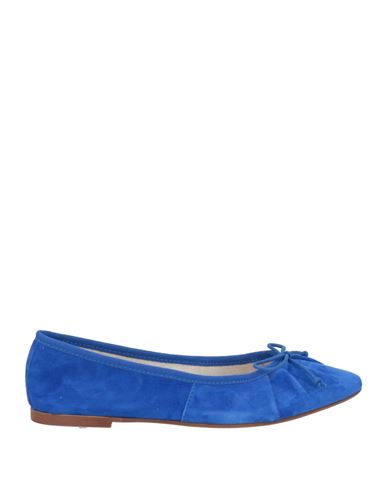 Ovyé Woman Ballet flats Bright blue Size 11 Leather