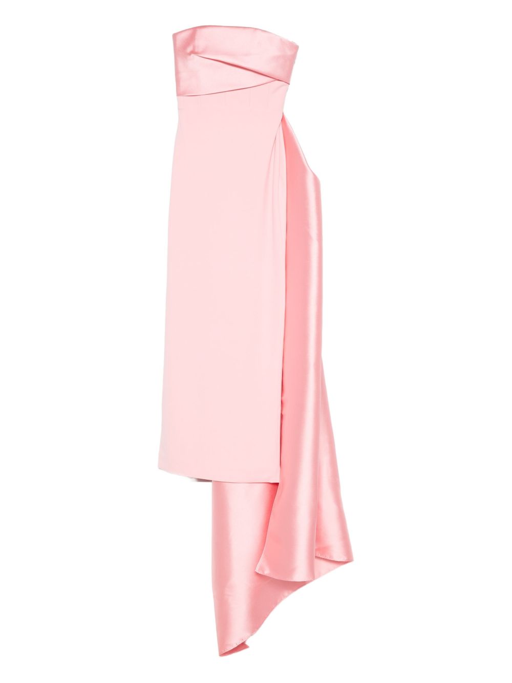 Kinsley draped-satin gown - Pink