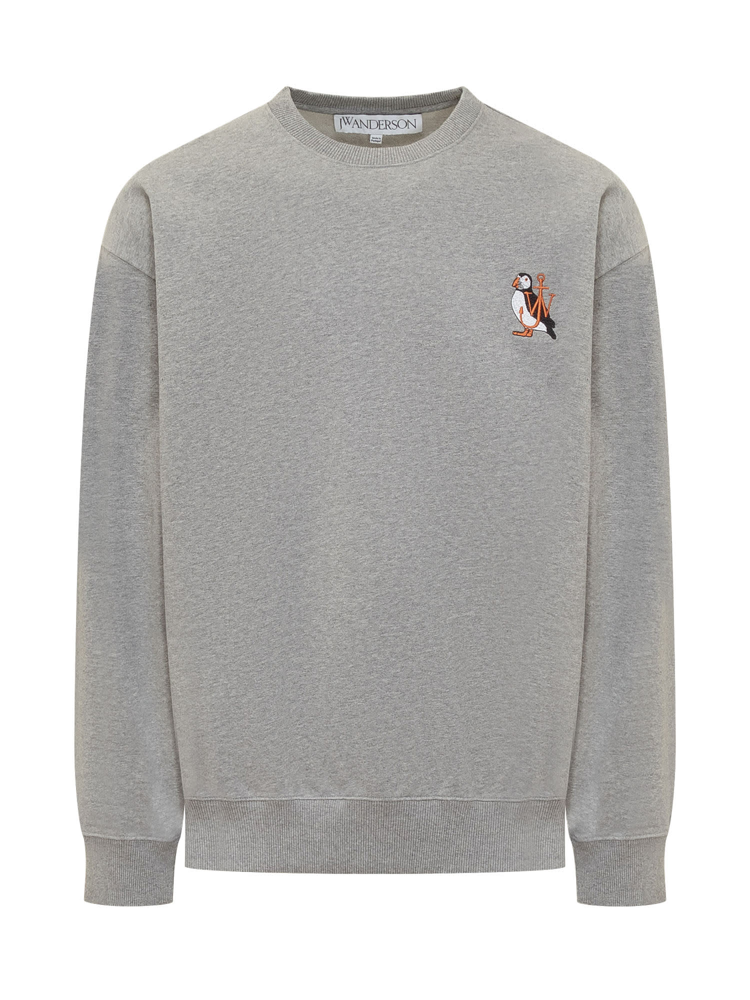 Puffin drop-shoulder sweatshirt - Grey
