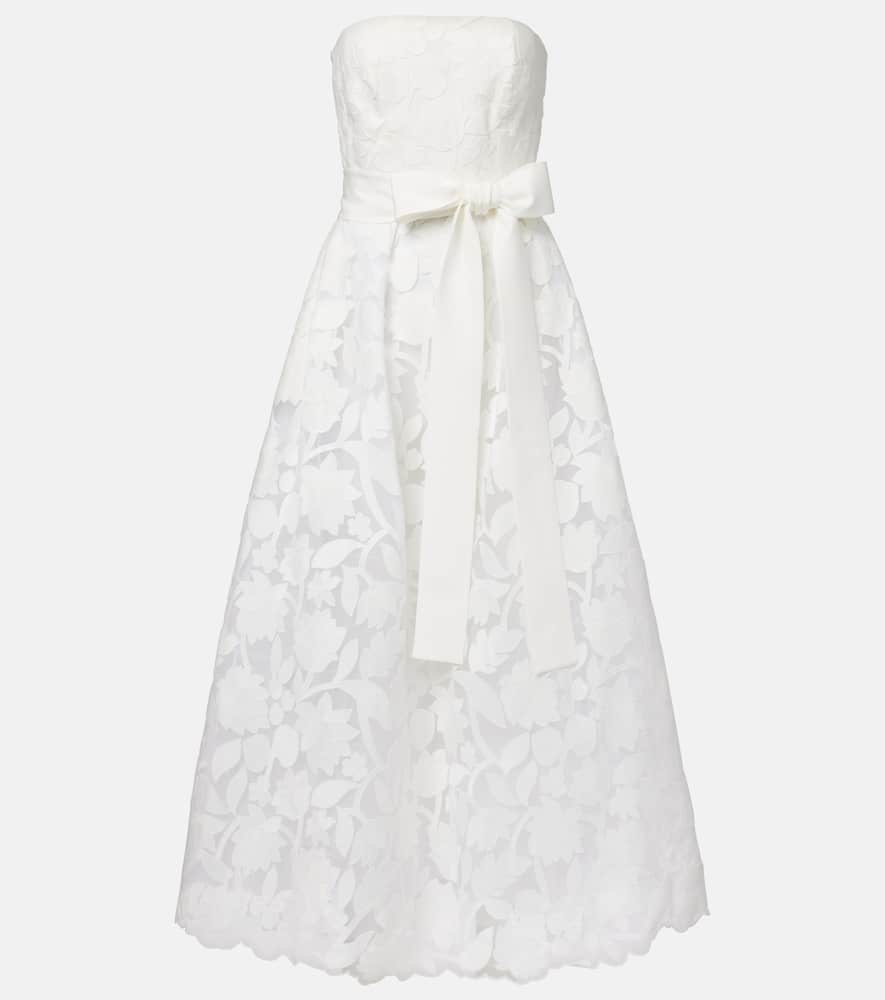 Bridal embroidered tulle gown