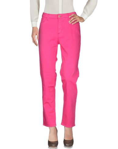 Woman Pants Fuchsia Size 28 Cotton, Elastane