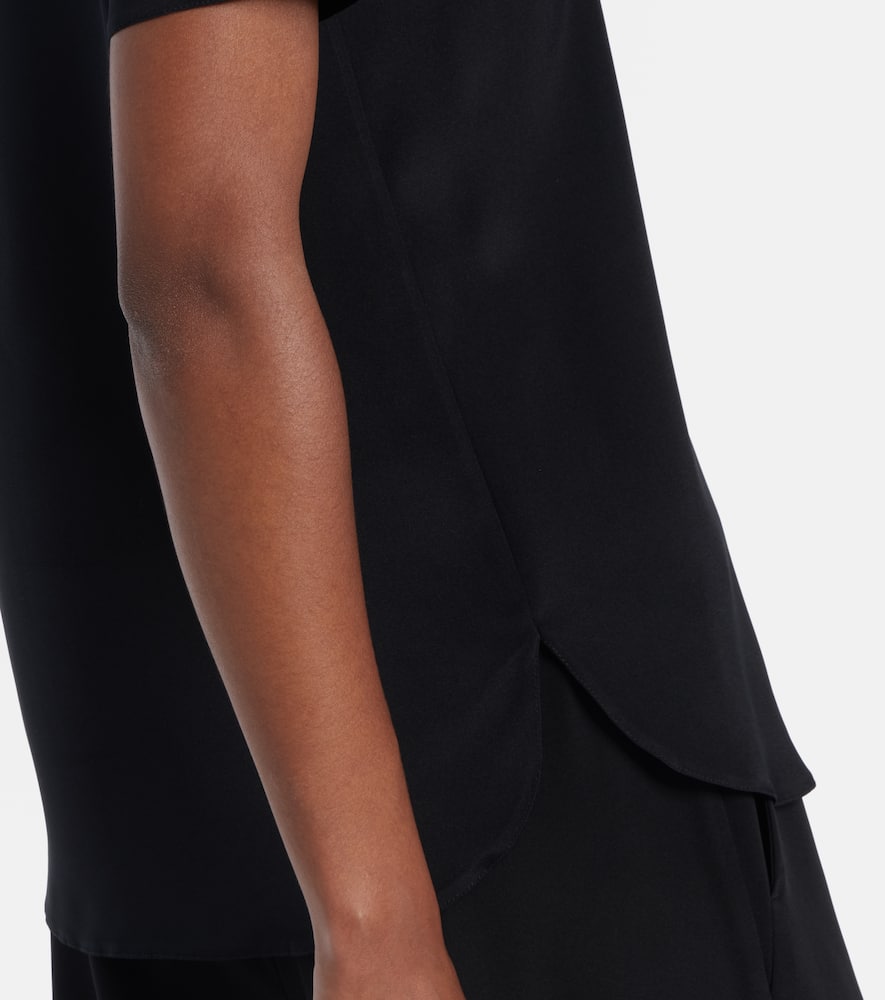 Aris silk-blend top
