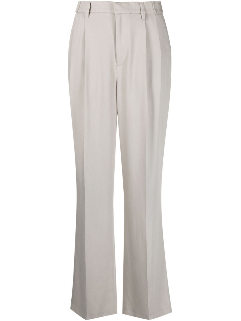 Straight-leg tailored trousers - Grey