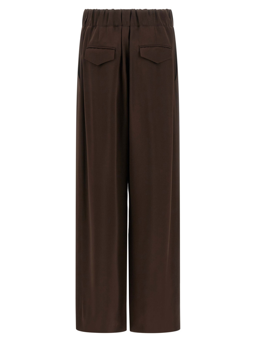 Fluid Viscose Pants Brown