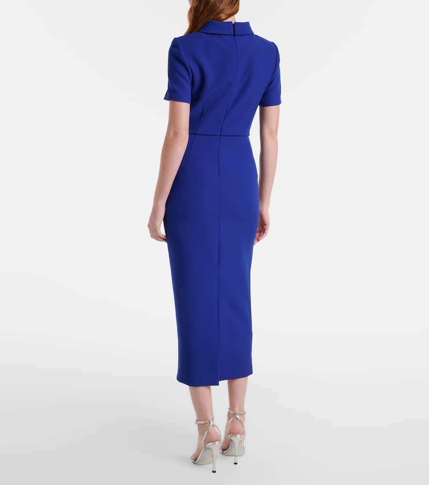 Crêpe midi dress