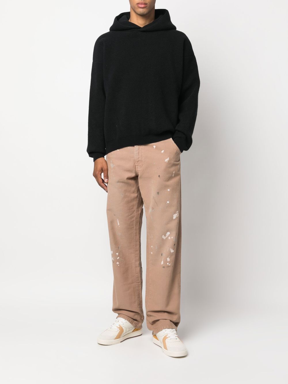 - Indron Painted Canvas Trousers