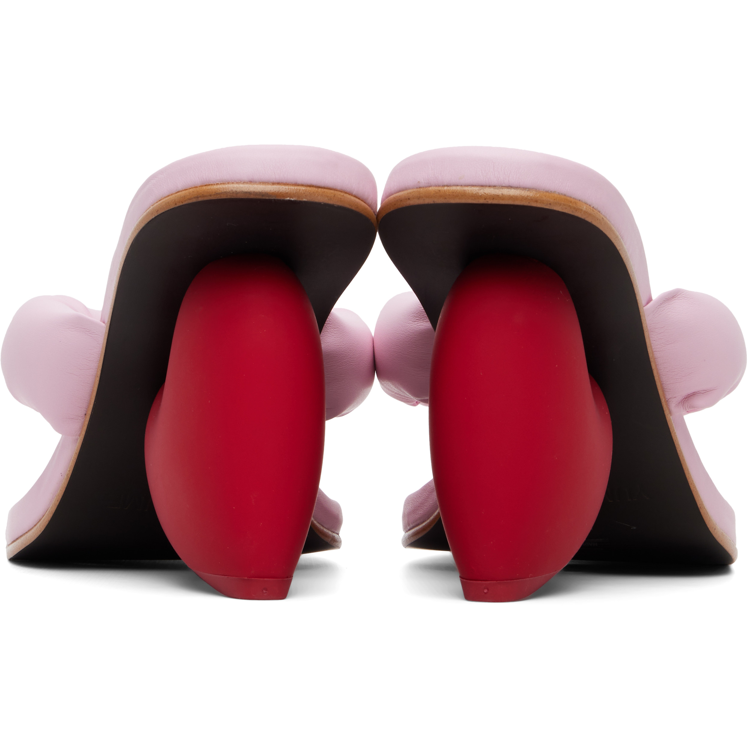 Pink Love Mule Heeled Sandals