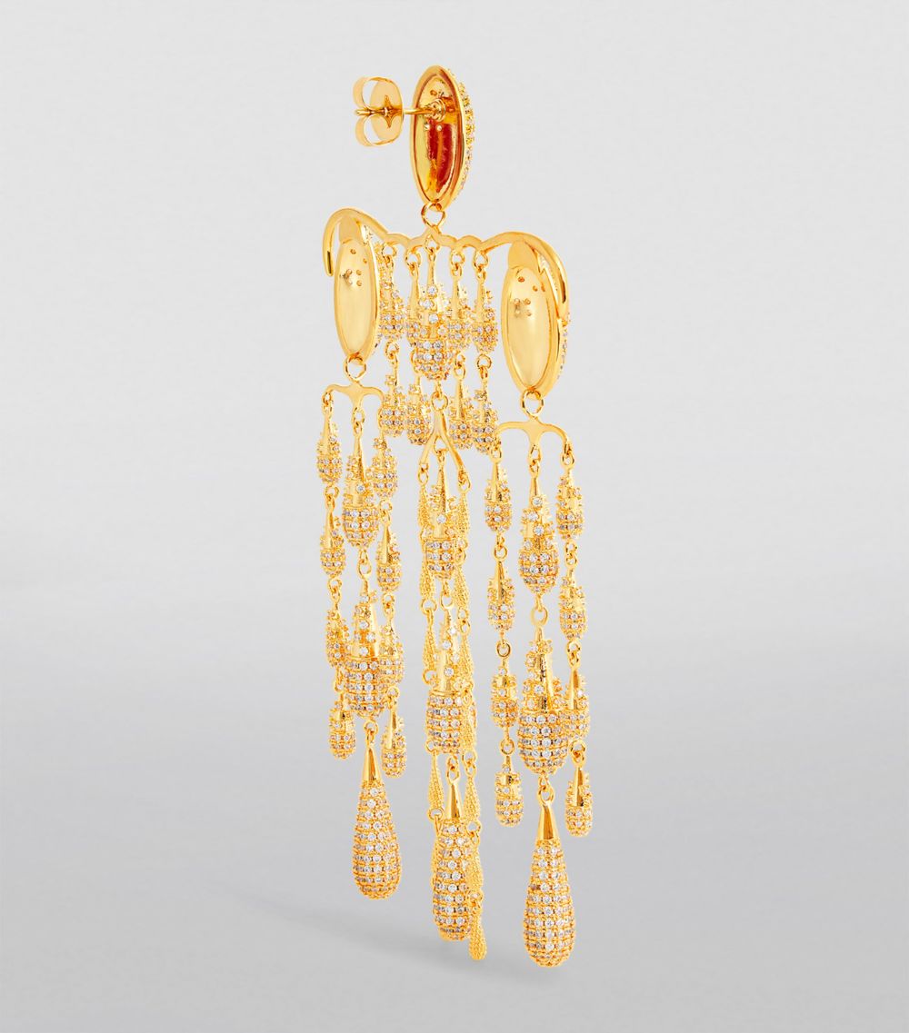 Midnight Chandelier Drop Earrings