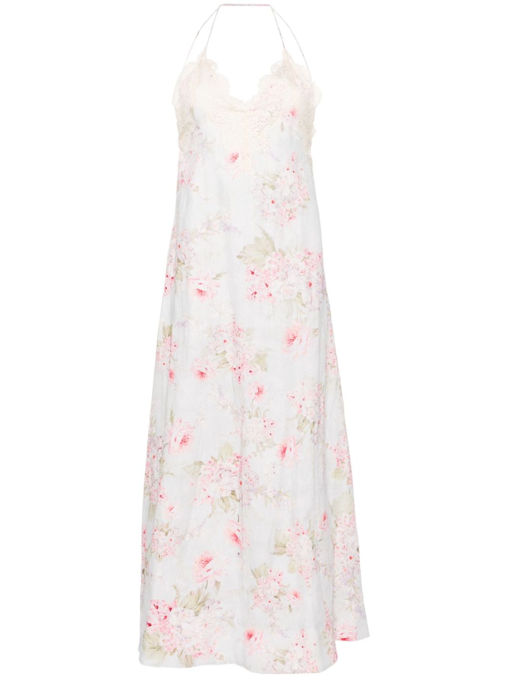 Halliday floral-print maxi dress - Blue
